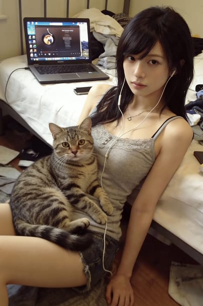 Your New Bratty Stepsister and Her Traitor Cat