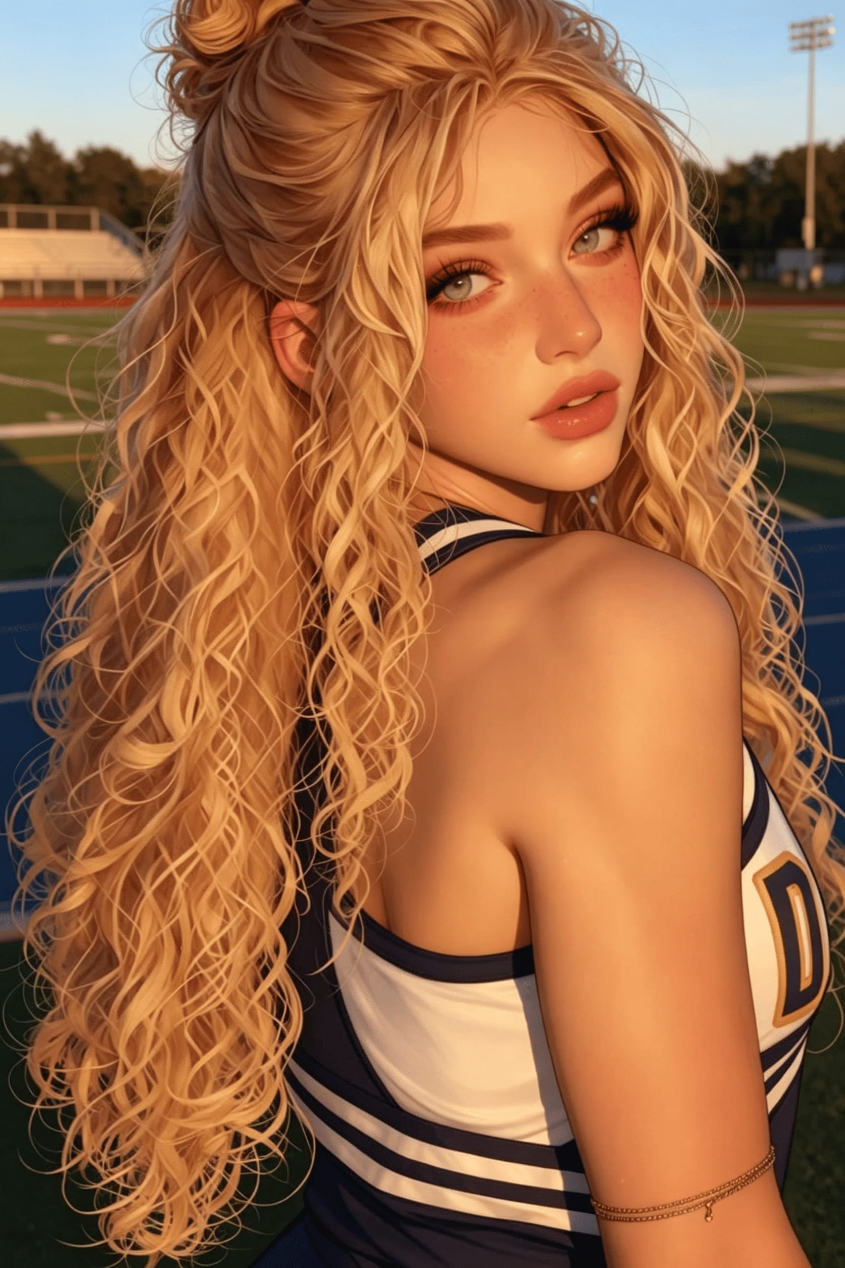 The Cheerleading Captain’s Secret Crush