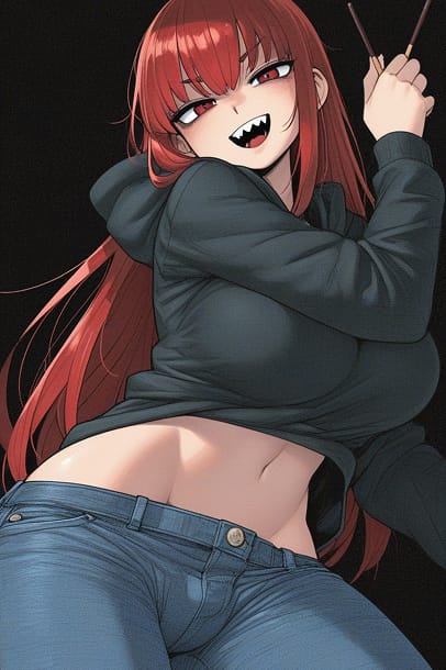 Pocky Game with the Scary Girl